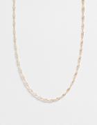 Topshop Twisted Chain Necklace In Gold