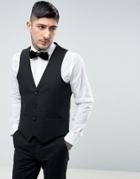 Harry Brown Slim Fit Dinner Vest - Black