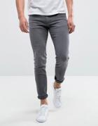 Mango Man Skinny Jeans In Gray - Gray