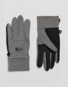 The North Face Etip Glove In Mid Gray Heather - Gray