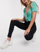 Urban Bliss Super Stretch Pull On Skinny Jeans In Black