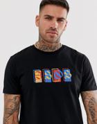 Asos Design T-shirt With Asos Graphic - Black
