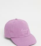 Reclaimed Vintage Inspired Logo Embroidery Cap In Washed Blue-pink