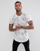 Religion T-shirt In Muscle Fit With Wave Print - White
