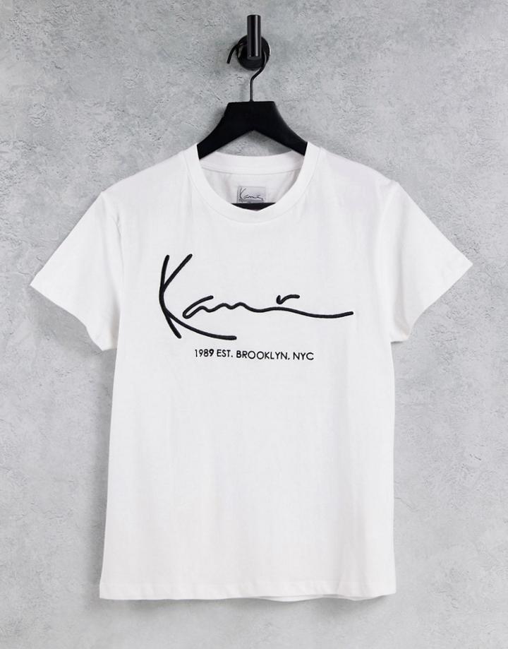 Karl Kani Relaxed T-shirt With Front Logo-white