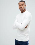 Only & Sons High Neck Long Sleeve T-shirt - White