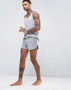 Asos Extreme Runner Short In Towelling - Gray