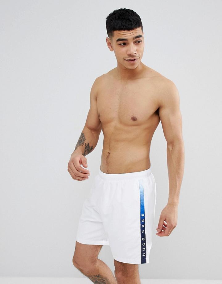 Boss Seabream Swim Shorts In White - White