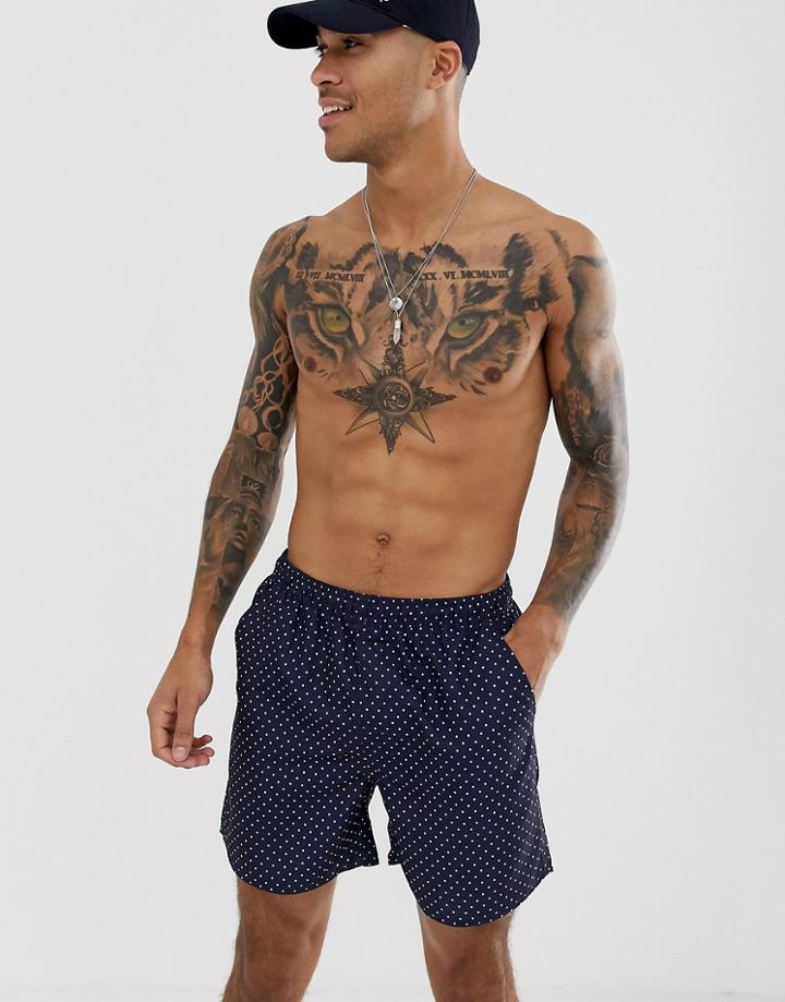 French Connection Dot Swim Shorts