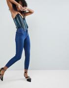 New Look Jenna Mid Blue Skinny Jean - Blue