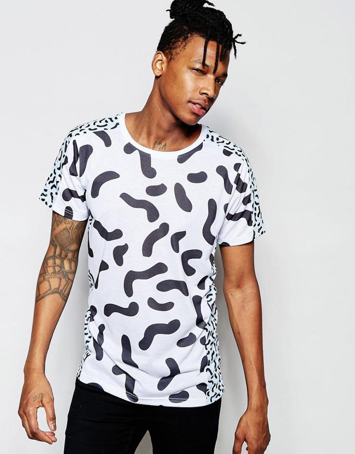 Wasted Youth Oversized Memphis T-shirt - White