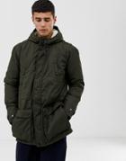 Kronstadt Bonded Fleece Lined Parka Jacket - Green