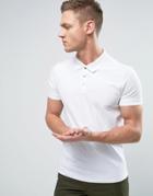 Selected Homme Popper Polo - White