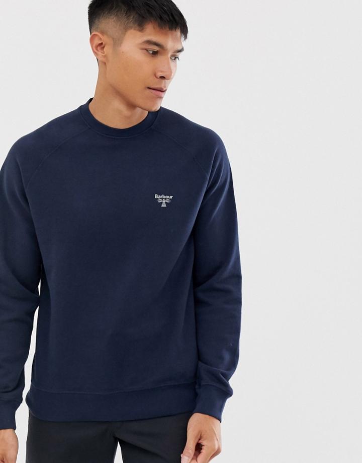 Barbour Beacon Crew Neck Sweat In Navy