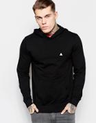 Asos Muscle Hoodie With Embroidery In Black - Black