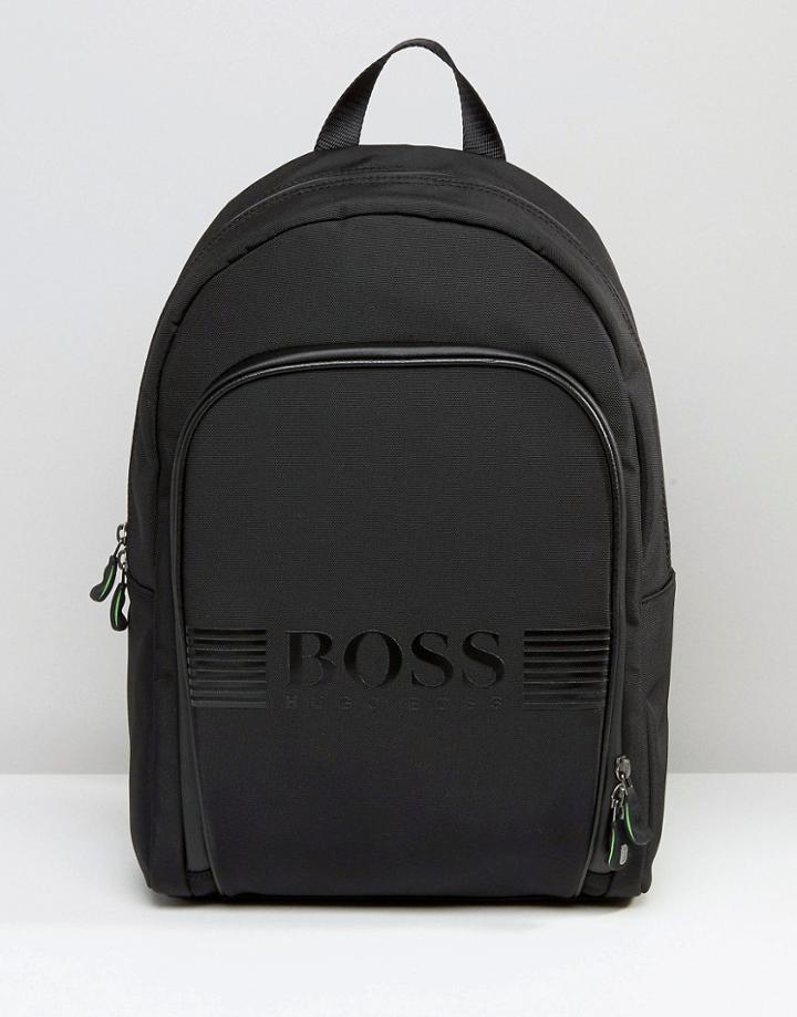 Boss Green By Hugo Boss Logo Pixel Backpack - Black