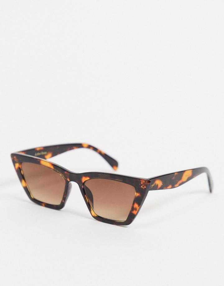 & Other Stories Cat Eye Sunglasses In Tortoiseshell-brown