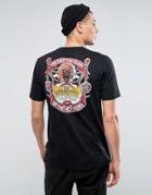 Asos Iron Maiden Longline Band T-shirt - Black