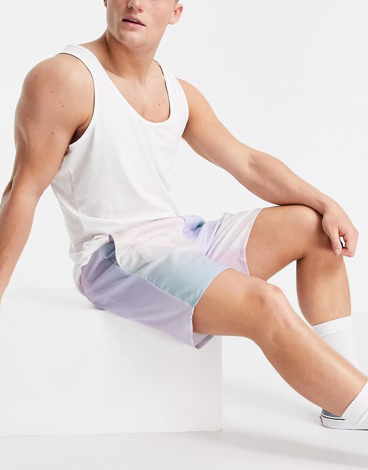 Weekday Olsen Blurry Shorts In Lilac-purple