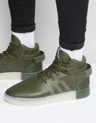 Adidas Originals Tubular Invader Sneakers In Green S81795 - Green