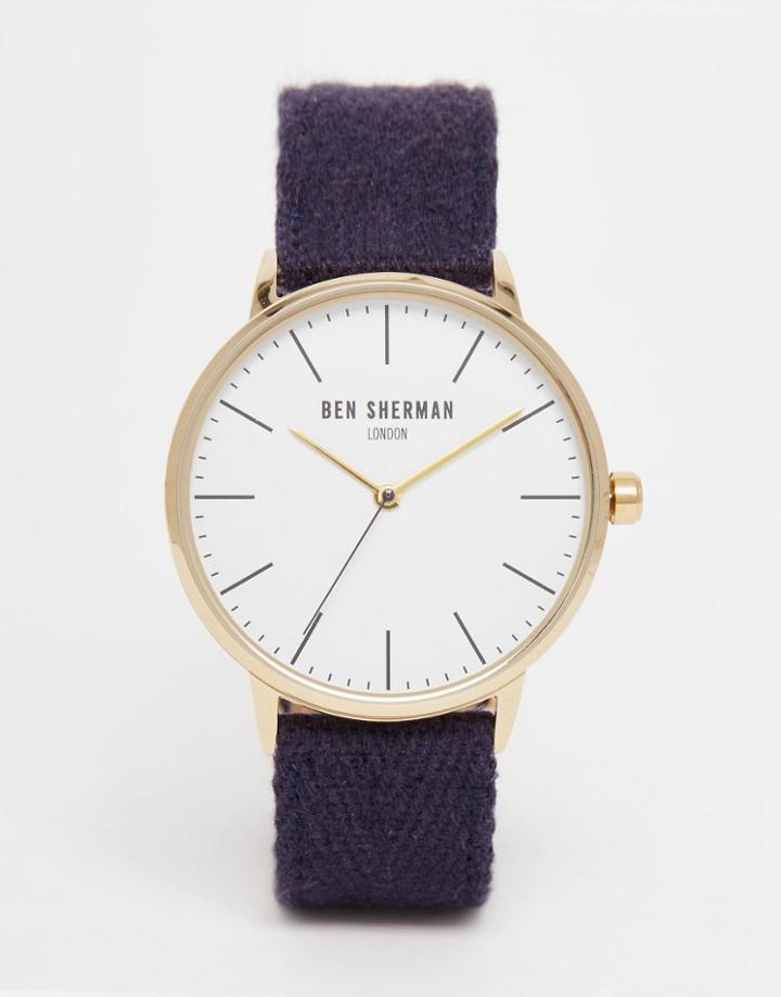 Ben Sherman Portobello Social Watch In Navy - Navy