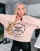 Adolescent Clothing Lounge Brave New World Lounge Hoodie In Beige-neutral