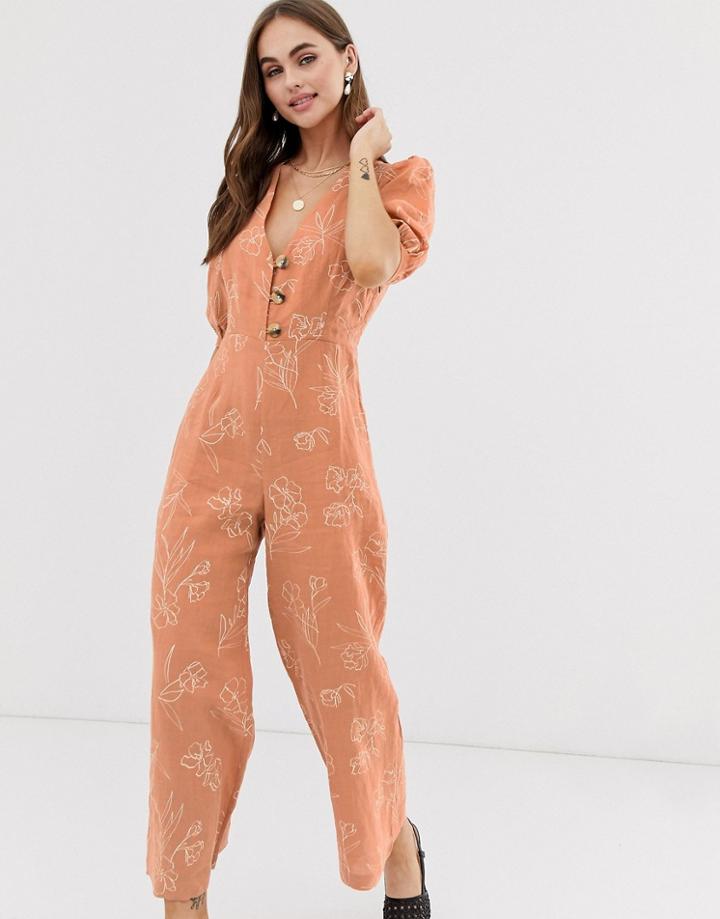 Capulet Isalina Long Sleeve Jumpsuit - Orange