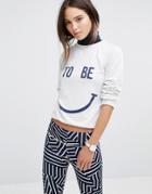 213 Apparel To Be Happy Sweater - Multi