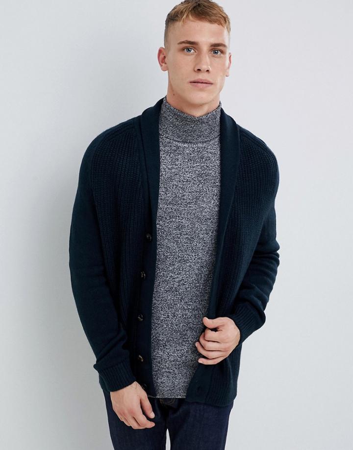 New Look Cardigan With Shawl Neck In Teal - Blue