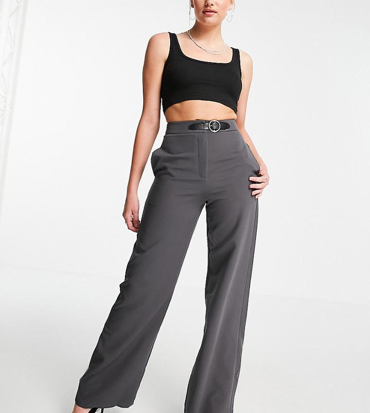4th & Reckless Tall Tailored Pants In Gray - Part Of A Set-grey