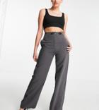 4th & Reckless Tall Tailored Pants In Gray - Part Of A Set-grey