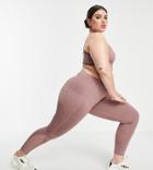 Simply Be Active Leggings In Mauve-pink