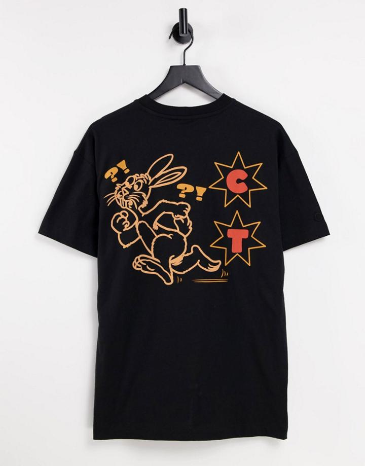 Crooked Tongues T-shirt With Graphic Back Print In Black