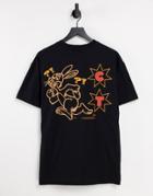 Crooked Tongues T-shirt With Graphic Back Print In Black