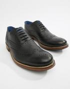 Ted Baker Guri Brogues In Black Leather - Black