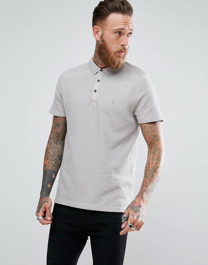 Allsaints Polo Shirt - Gray