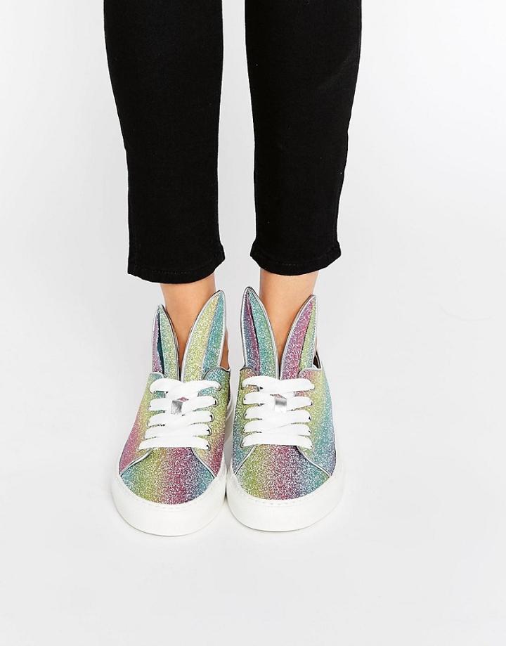 Minna Parikka All Ears Rainbow Glitter Sneakers - Multi