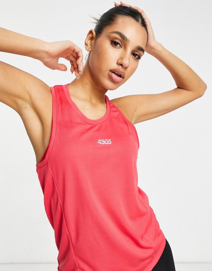 Asos 4505 Icon Tank In Longer Length-orange