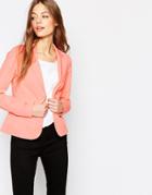 Vila Tailored Blazer - Apricot Blush