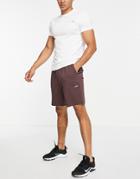 Asos 4505 Icon Training Sweat Shorts With Quick Dry In Brown