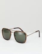 Jeepers Peepers Oversized Square Sunglasses In Tort - Brown