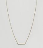 Orelia Gold Plated Crystal Bar Short Necklace - Gold
