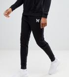 Good For Nothing Tall Skinny Joggers In Black With Reflective Logo - Black