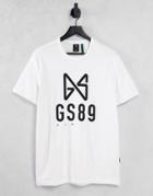 G-star T-shirt With Large Logo Print In White