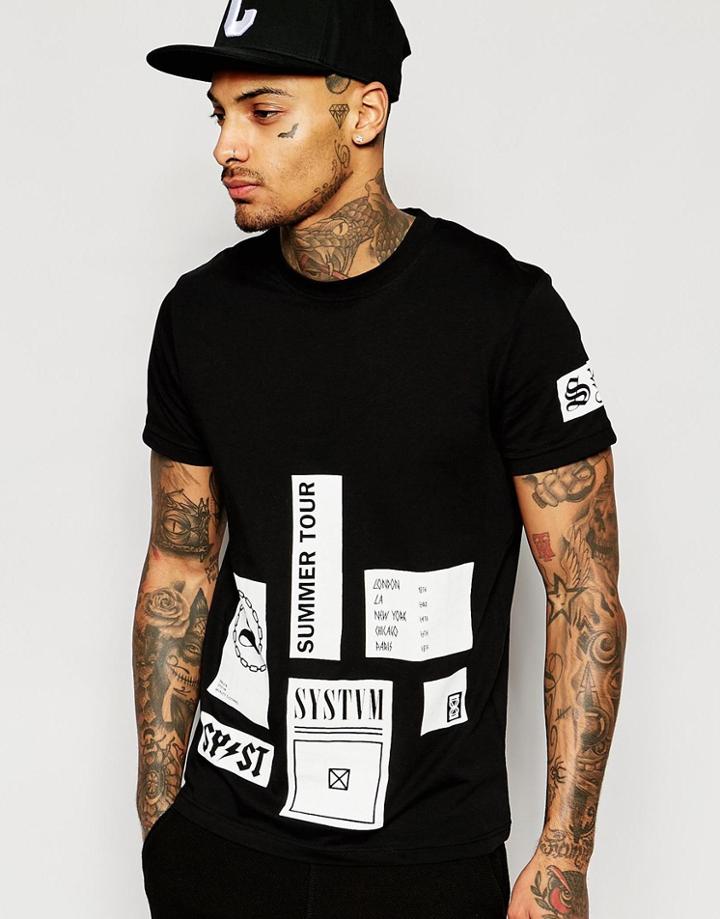 Systvm Stik T-shirt - Black