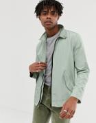 Asos Design Lightweight Harrington Jacket In Green - Green