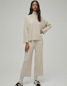 Pull & Bear Soft Touch High Neck Sweater Set In Camel-neutral
