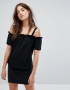 Noisy May Off The Shoulder Top - Black