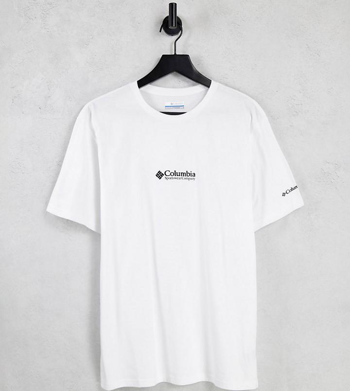 Columbia Csc Basic Logo T-shirt In White Exclusive To Asos