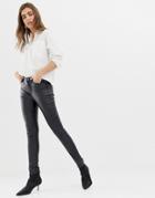 B.young Super Shiney Coated Jeans-black